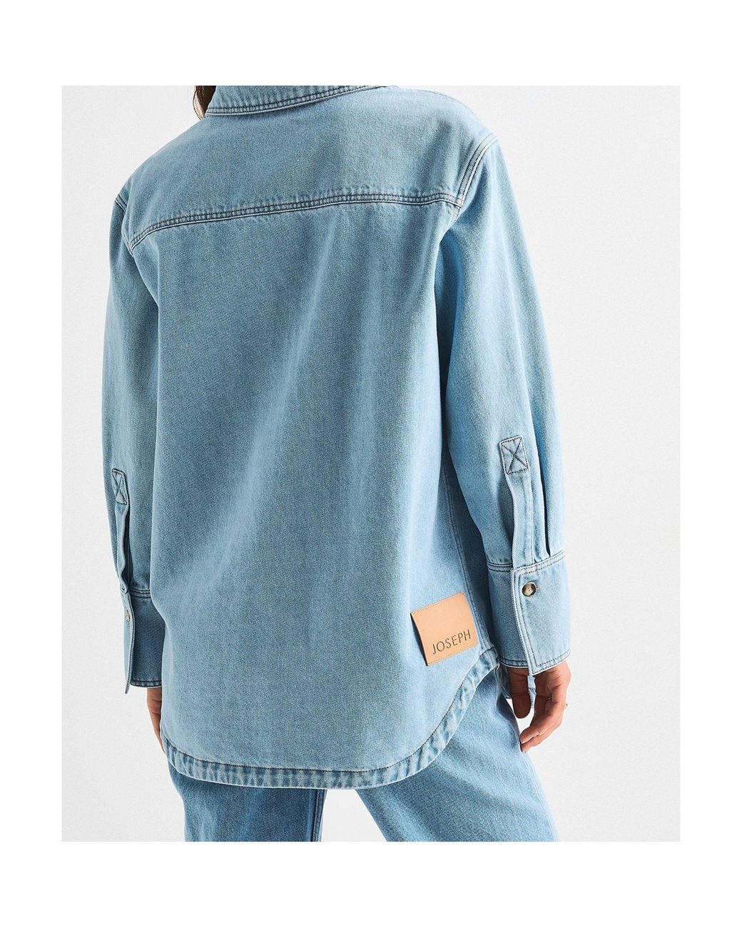 Joseph Blue Button-Down Denim Shirt