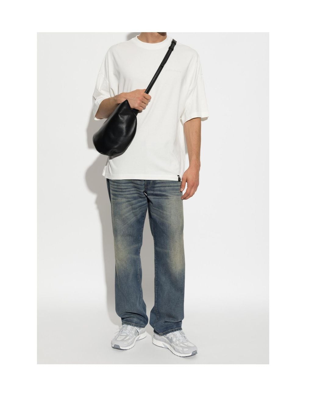 Palm Angels White Short-Sleeved T-Shirt for men
