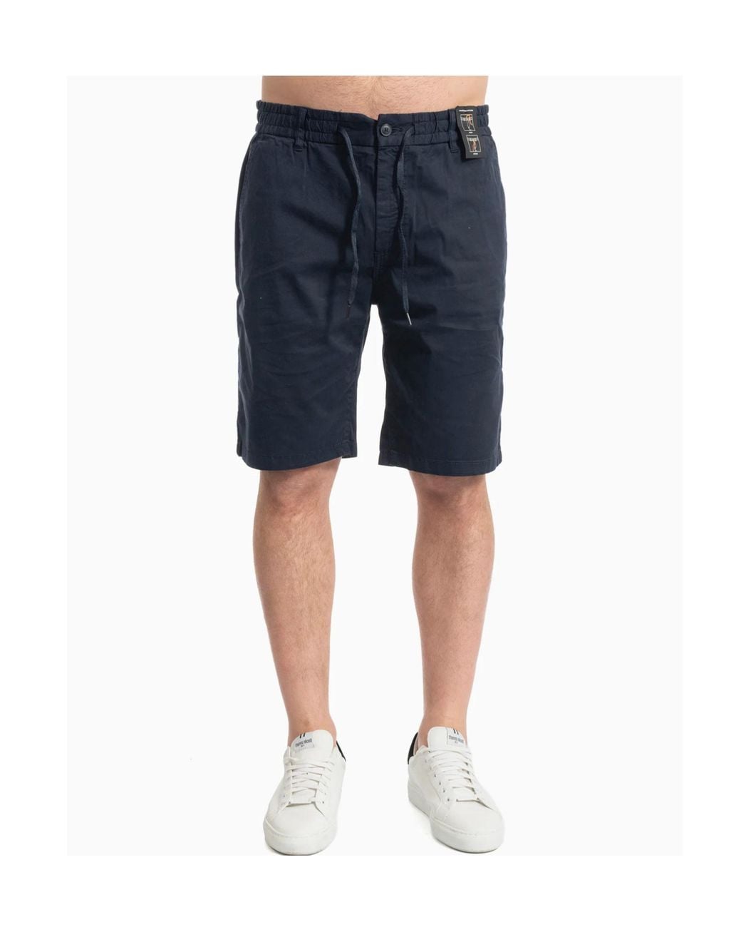 Boss Blue Relaxed Fit Drawstring Shorts for men