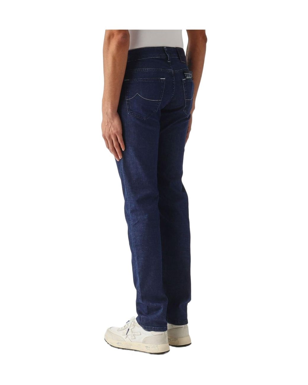 Jacob Cohen Blue Logo Patch Slim-Fit Jeans for men