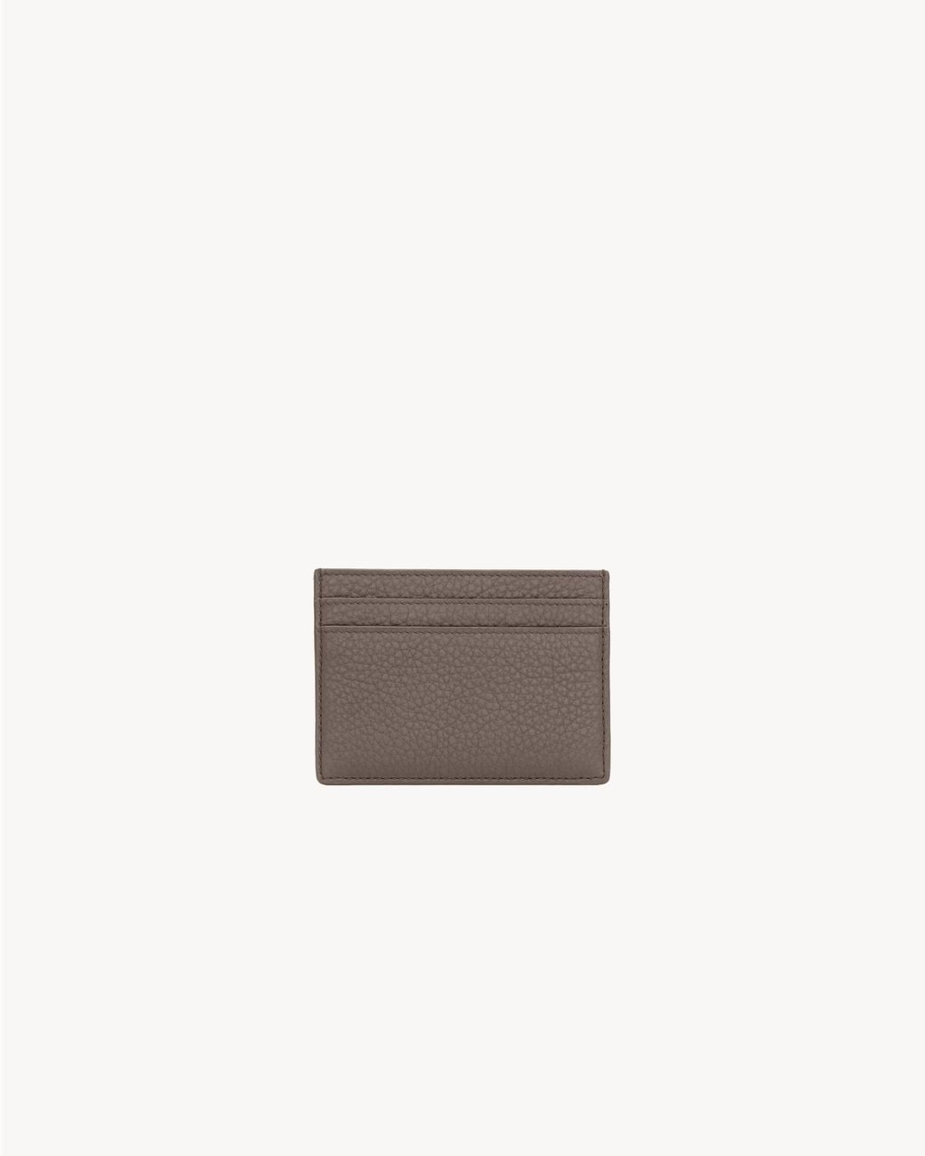 Saint Laurent Gray Tiny Cassandre Card Case for men