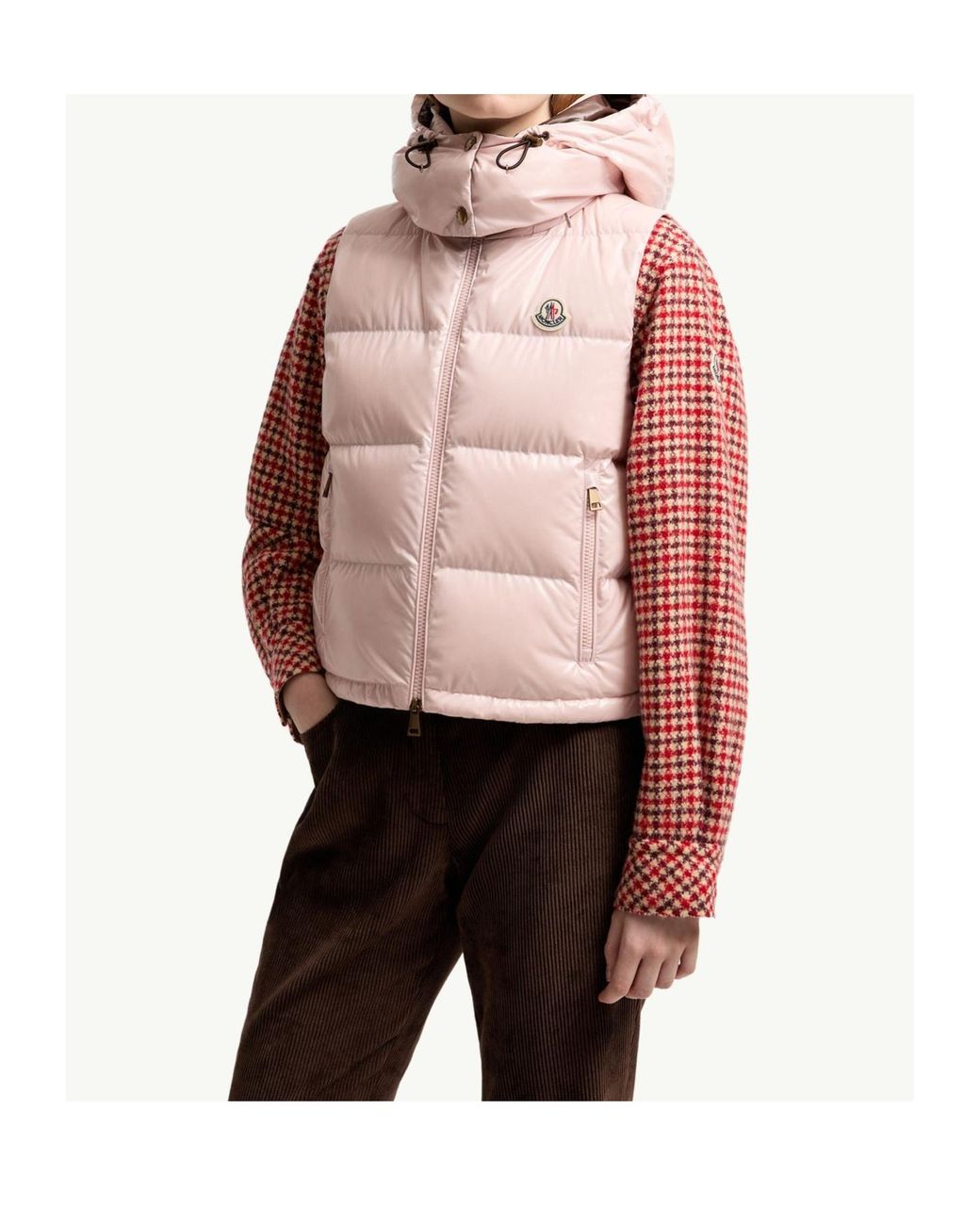 Moncler Pink Niverolle Short Padded Gilet