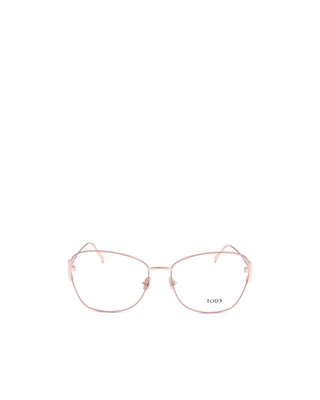 Tod's White Full-Rim Non-Prescription Glasses