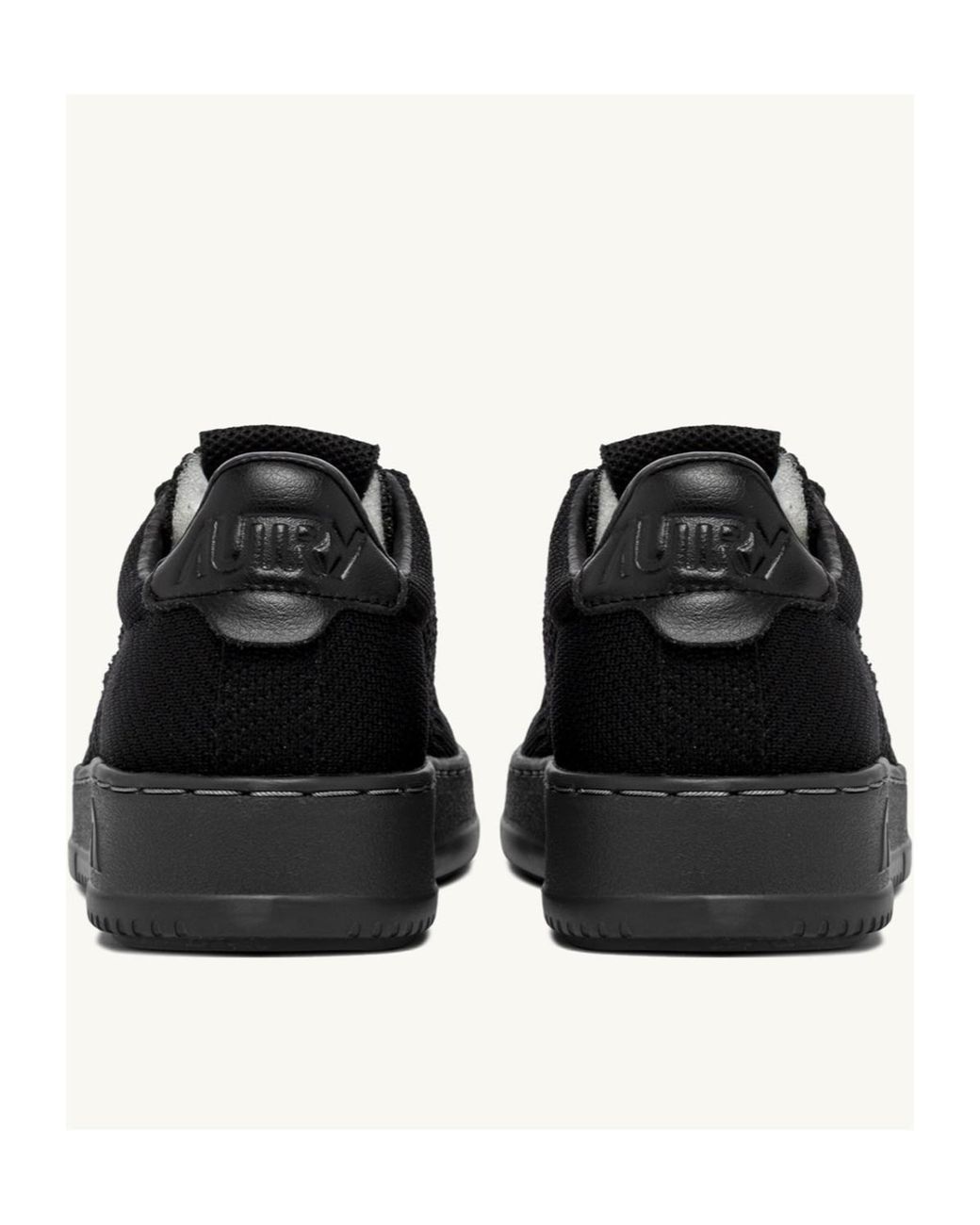 Autry Black Medalist Easeknit Low-Top Sneakers