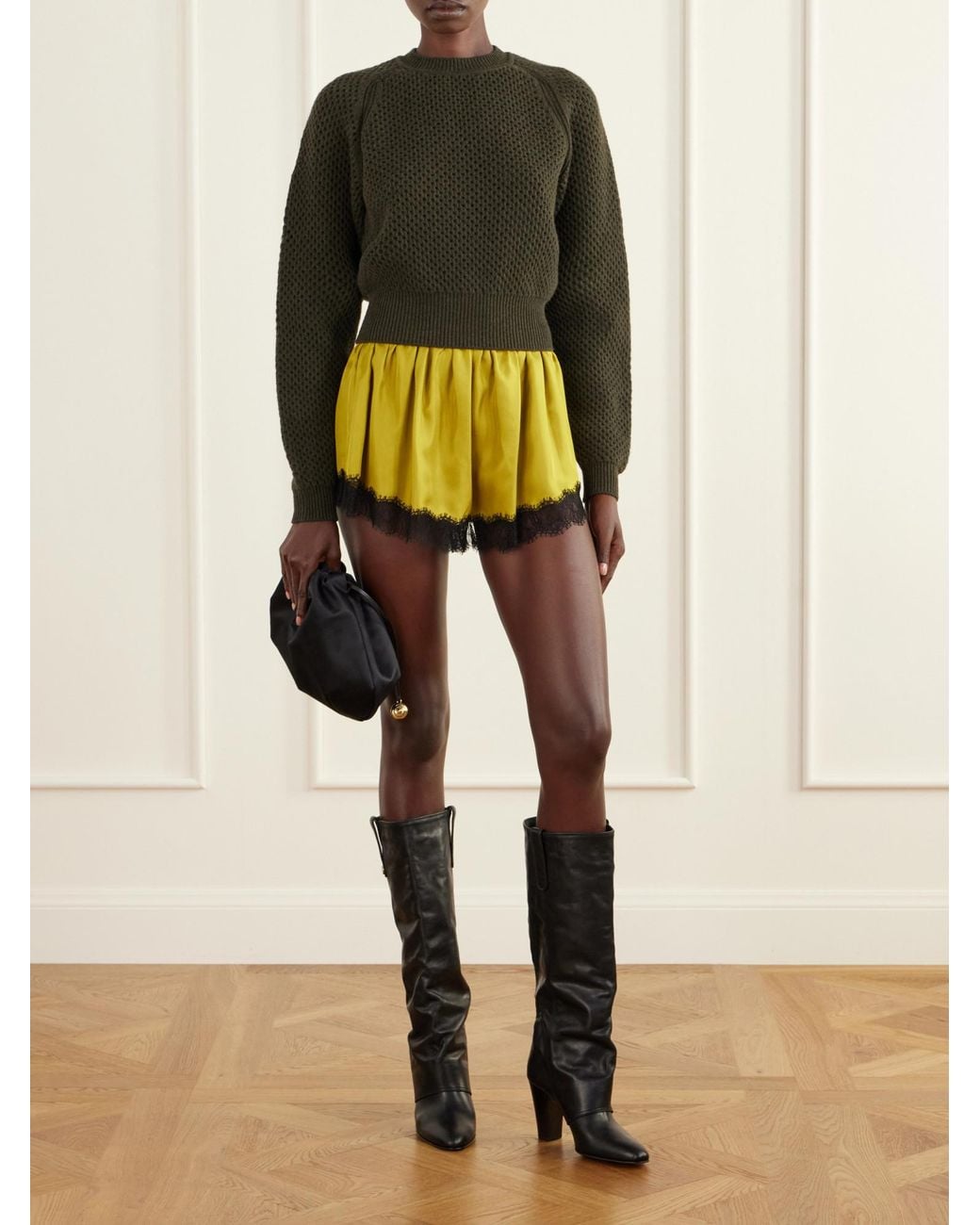 Ulla Johnson Green Long-Sleeve Knit Top