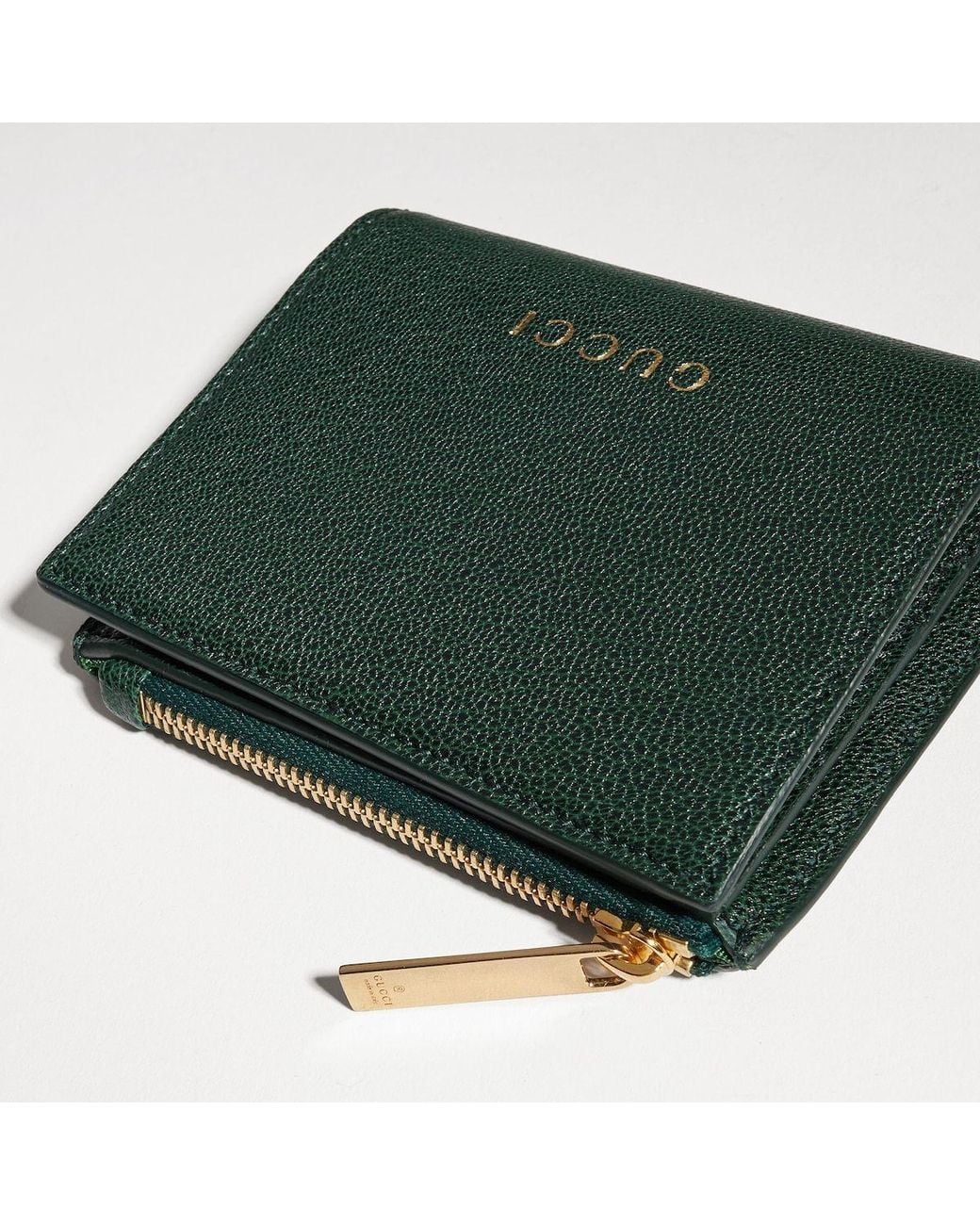 Gucci Green Small Lettering Wallet
