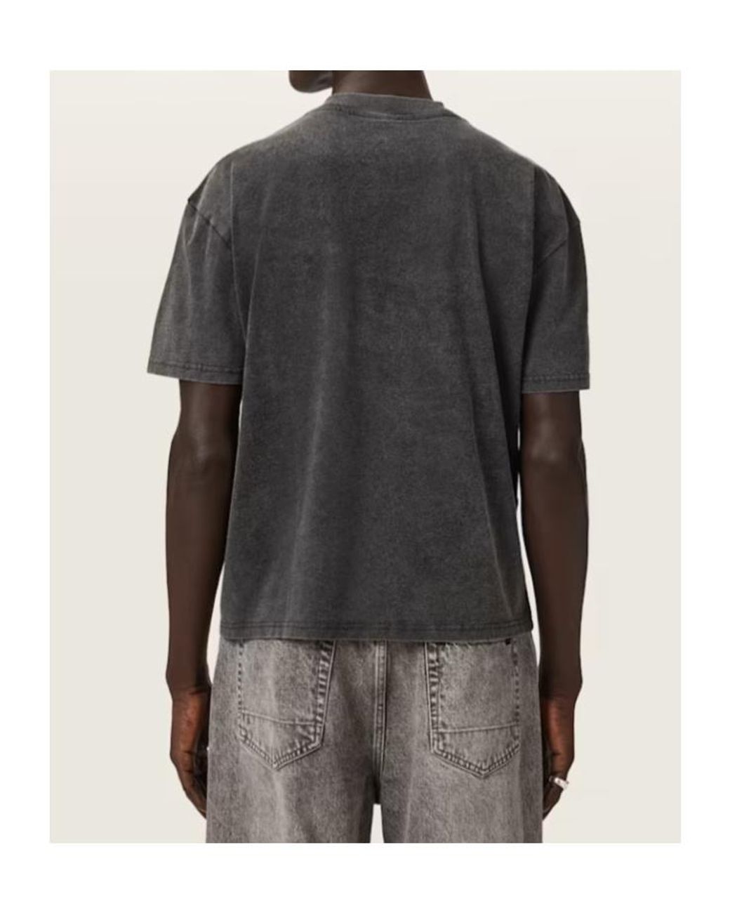 AllSaints Black Sun City Graphic-Print T-Shirt for men