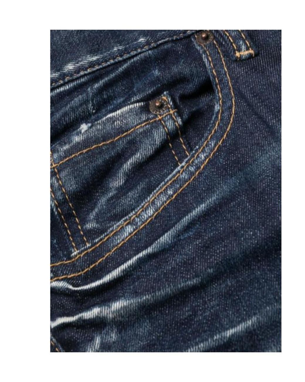 DSquared² Blue ダーク クリーン ウォッシュ スケーター ジーンズ for men