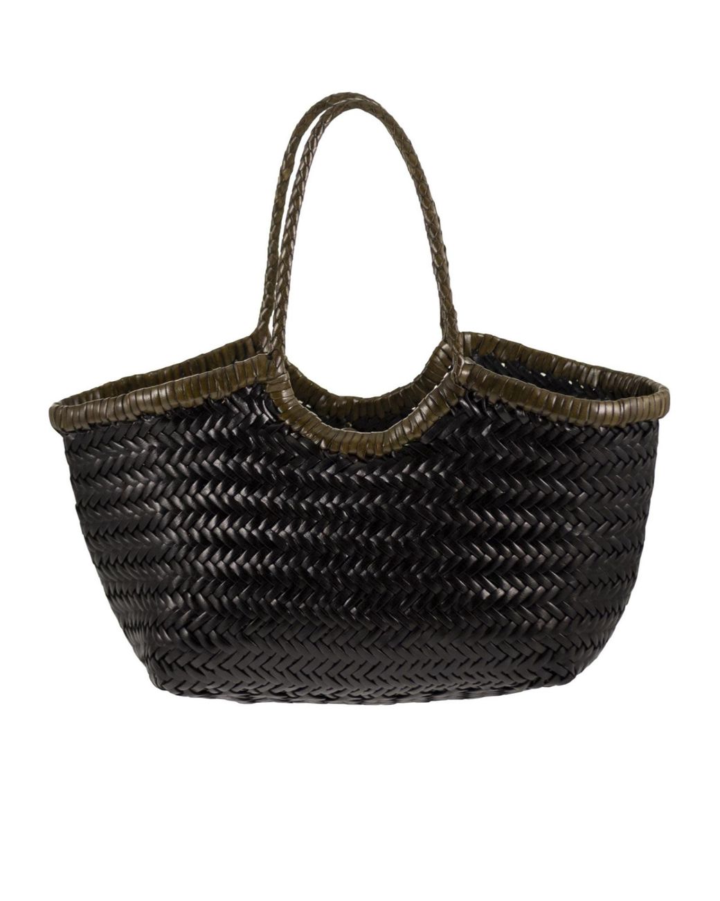 Dragon Diffusion Black Nantucket Woven Tote Bag