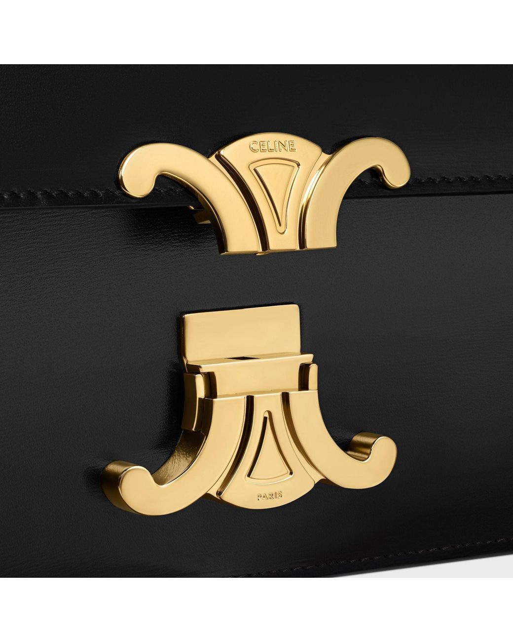 Céline Black Medium Triomphe Folio