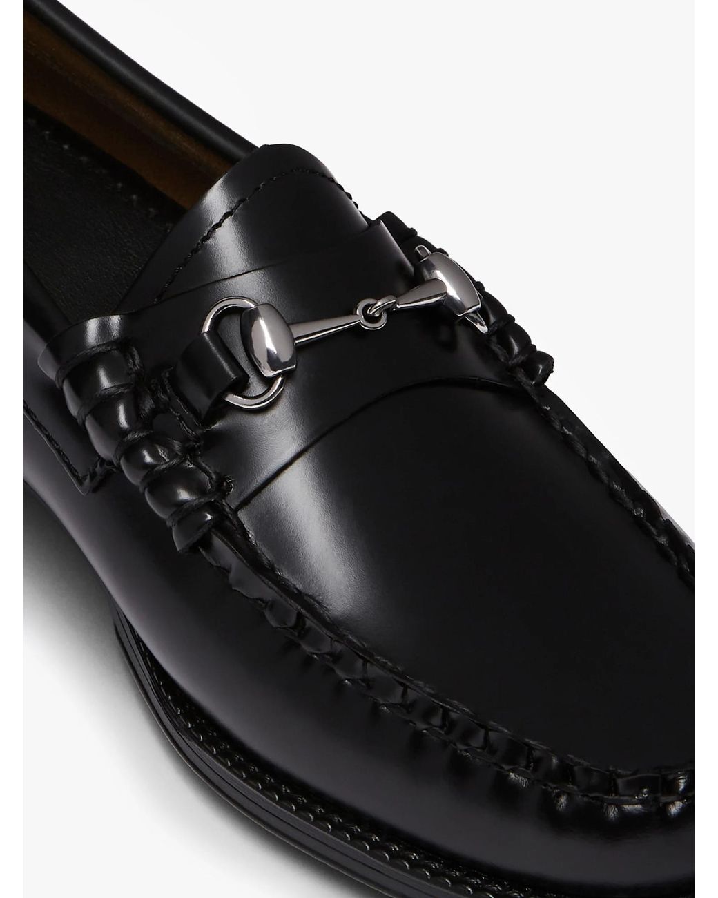 G.H.BASS Black Easy Weejuns Lianna Almond Toe Loafers