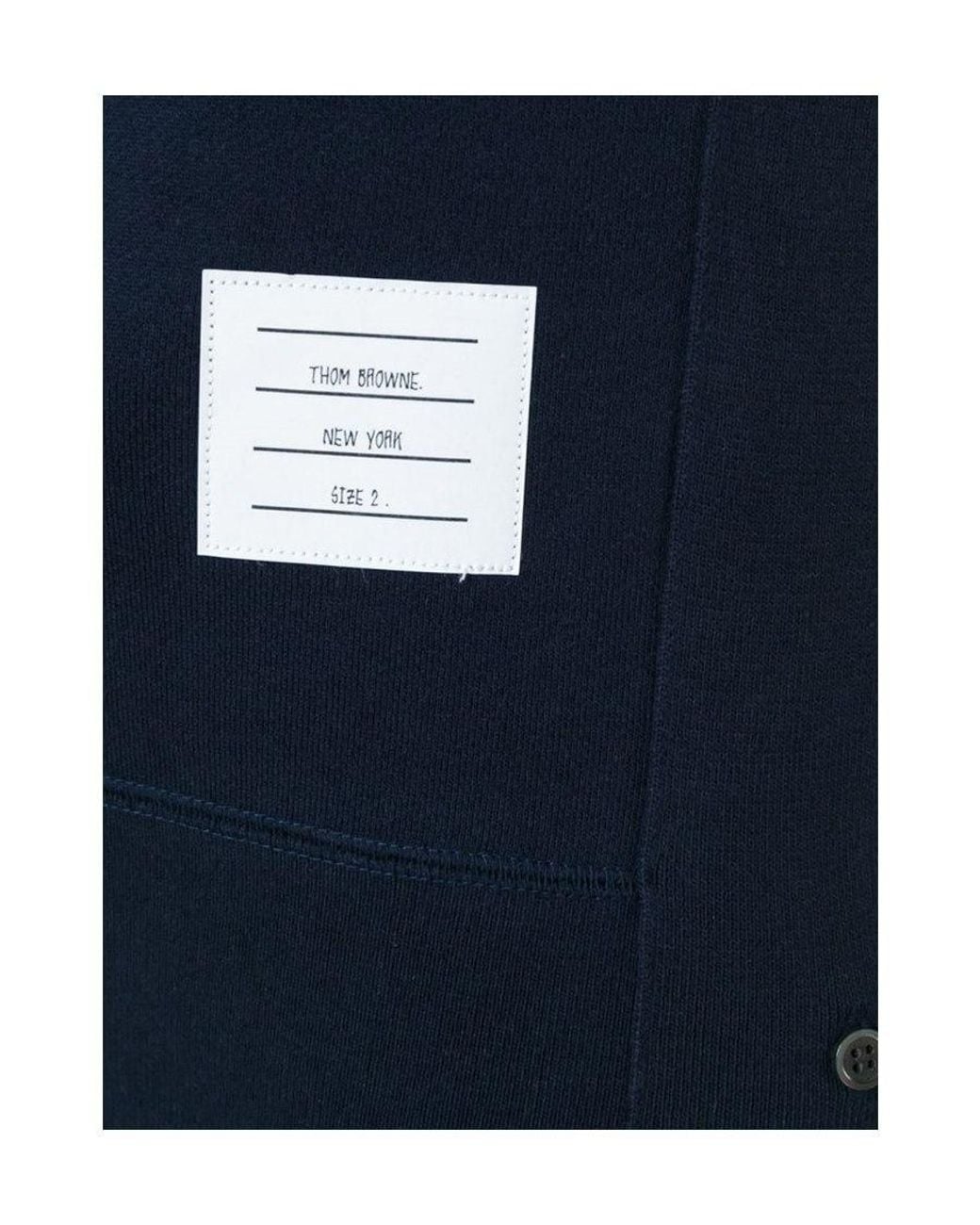 Thom Browne Blue トムブラウン ストライプスリーブ クルーネック スウェットシャツ for men