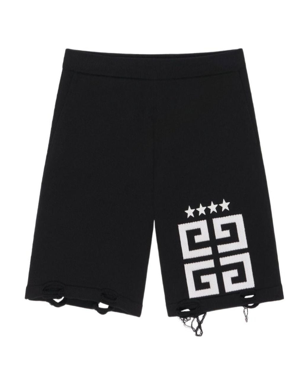 Givenchy Black 4G Stars Bermuda Shorts for men