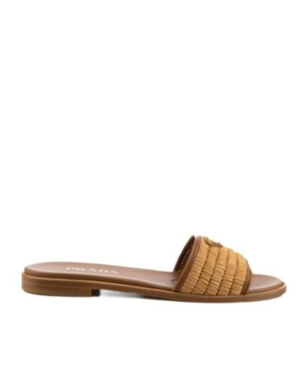 Prada Brown Logo Slippers