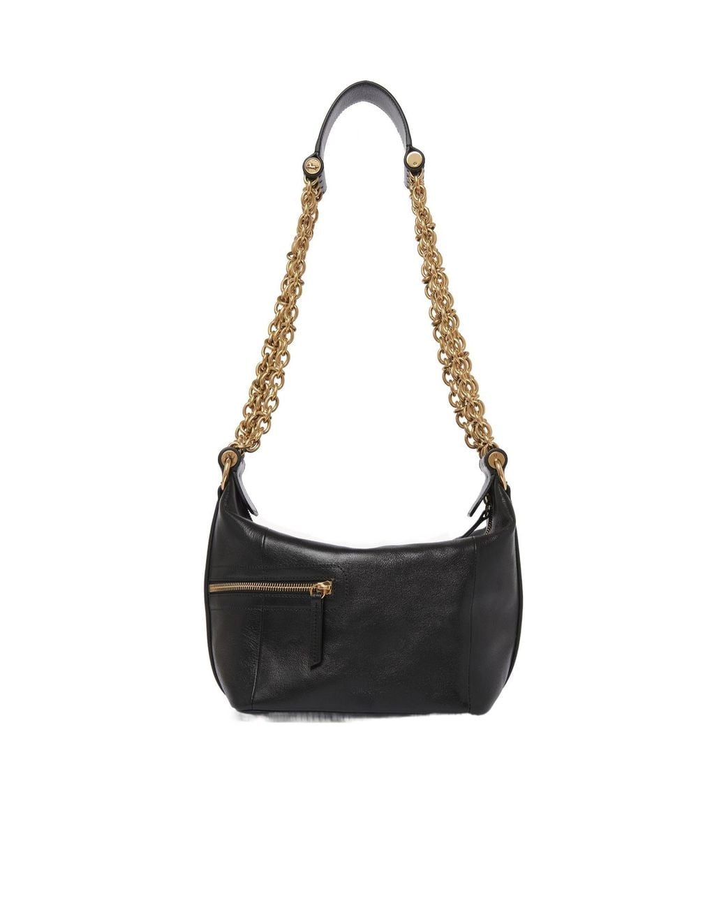 Chloé Black クロエ カメラチェーン ショルダーバッグ
