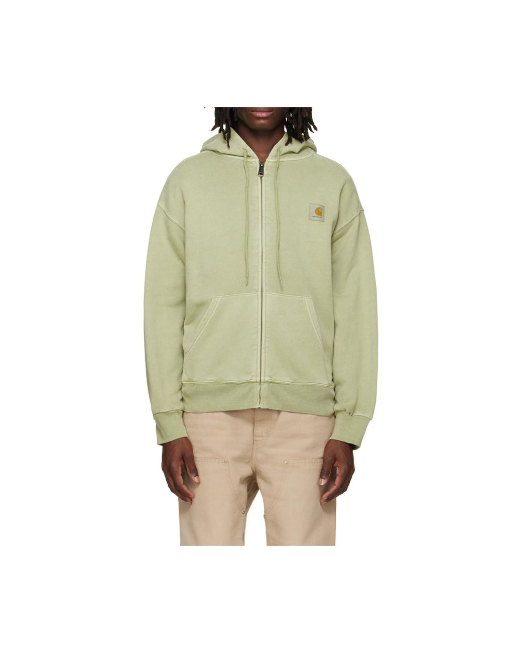 Carhartt Green Nelson Zip-Up Hoodie for men