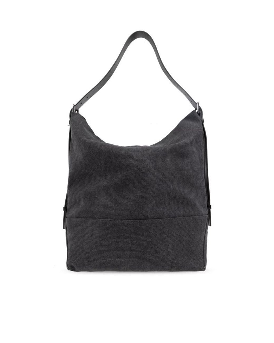 Lemaire Black Zip-Up Top Handle Bag
