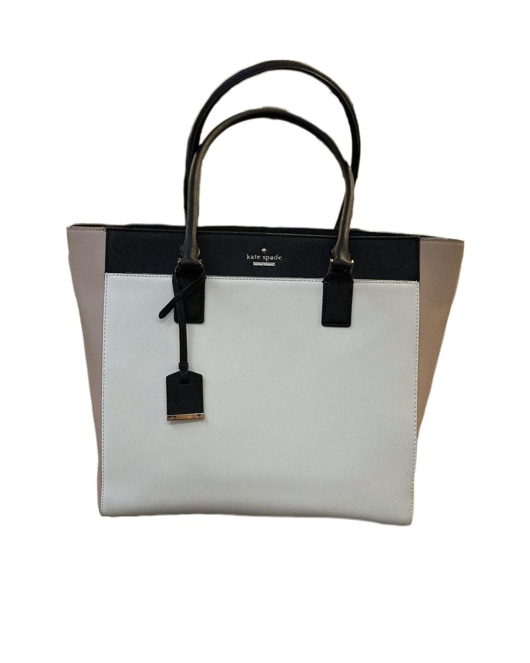 Kate Spade Black Cameron Street Havana Two-Tone Handbag