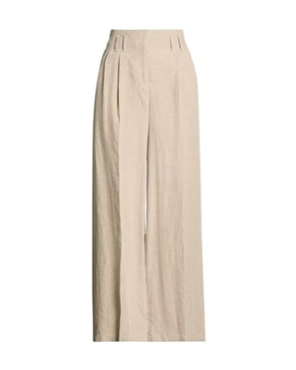 MAX&Co. Natural Loose Straight-Leg Pants