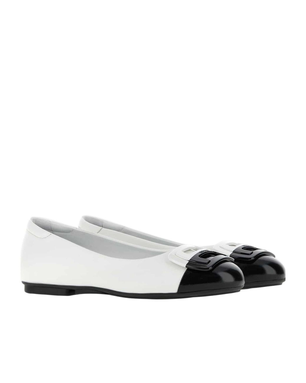Hogan White H661 Ballerina Shoes