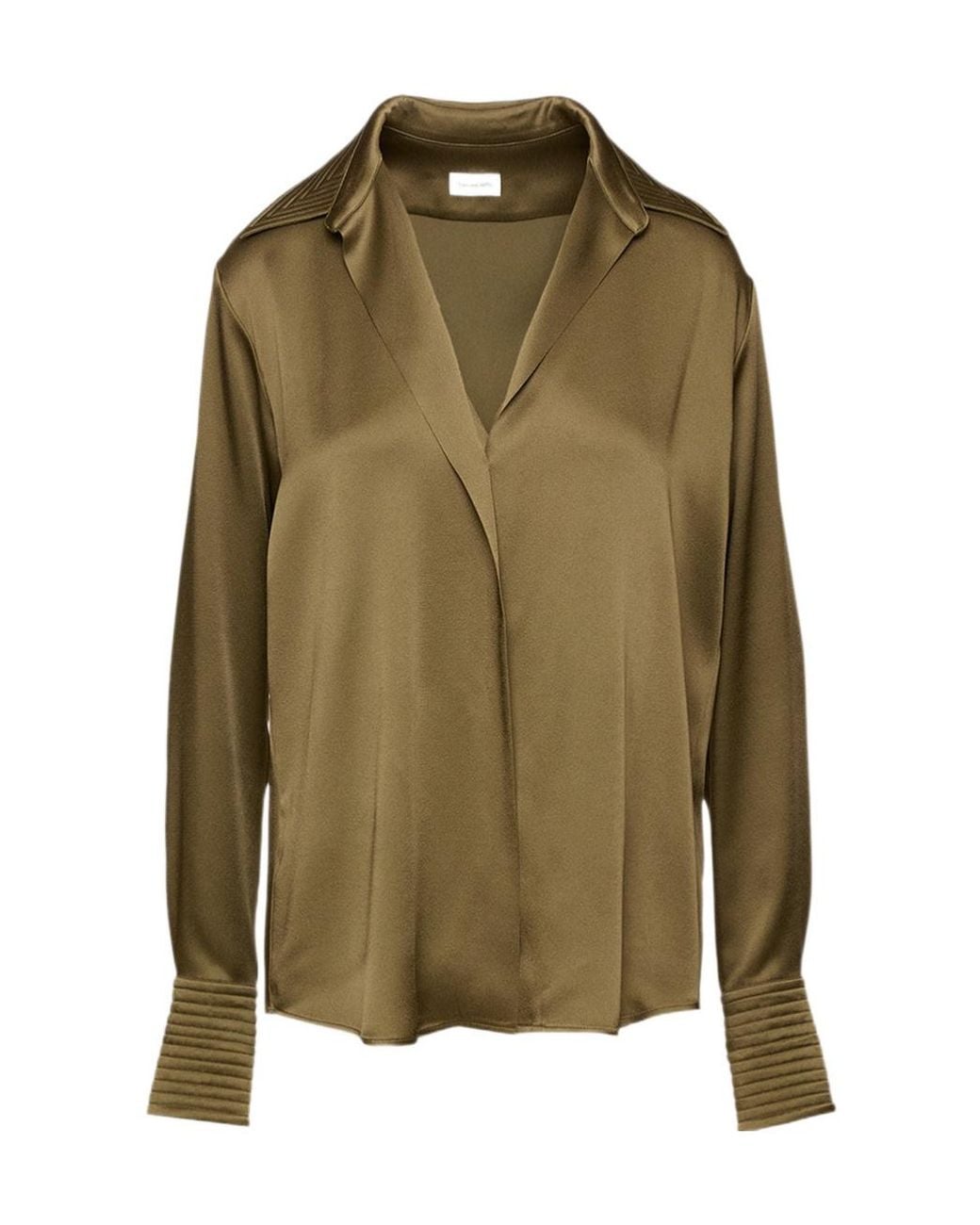 Dries Van Noten Green Long Sleeve Shirt