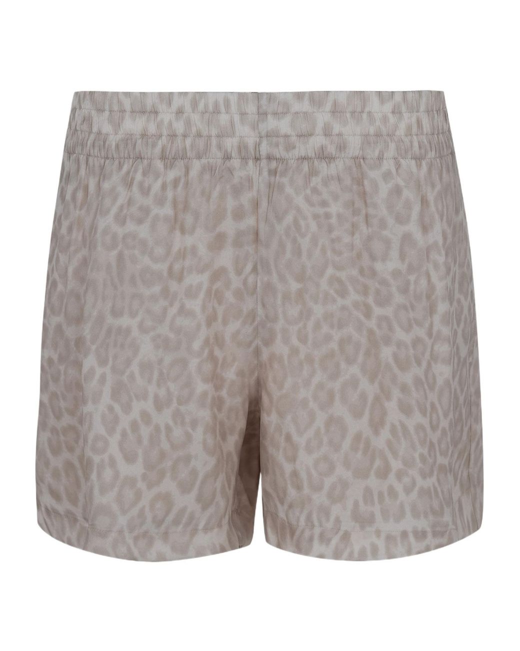 Anine Bing Gray Kam Leopard-Print Shorts