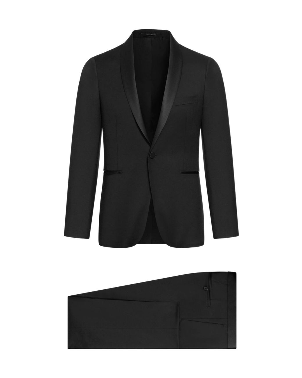 Tagliatore Black Tailored Suit Set for men