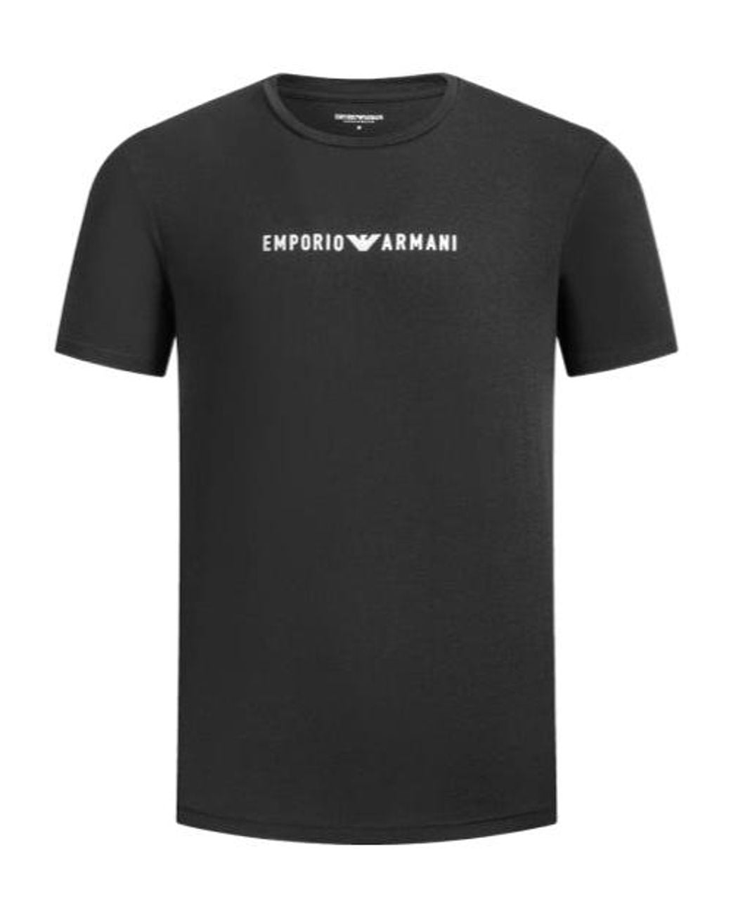 Emporio Armani Black Short-Sleeved T-Shirt for men