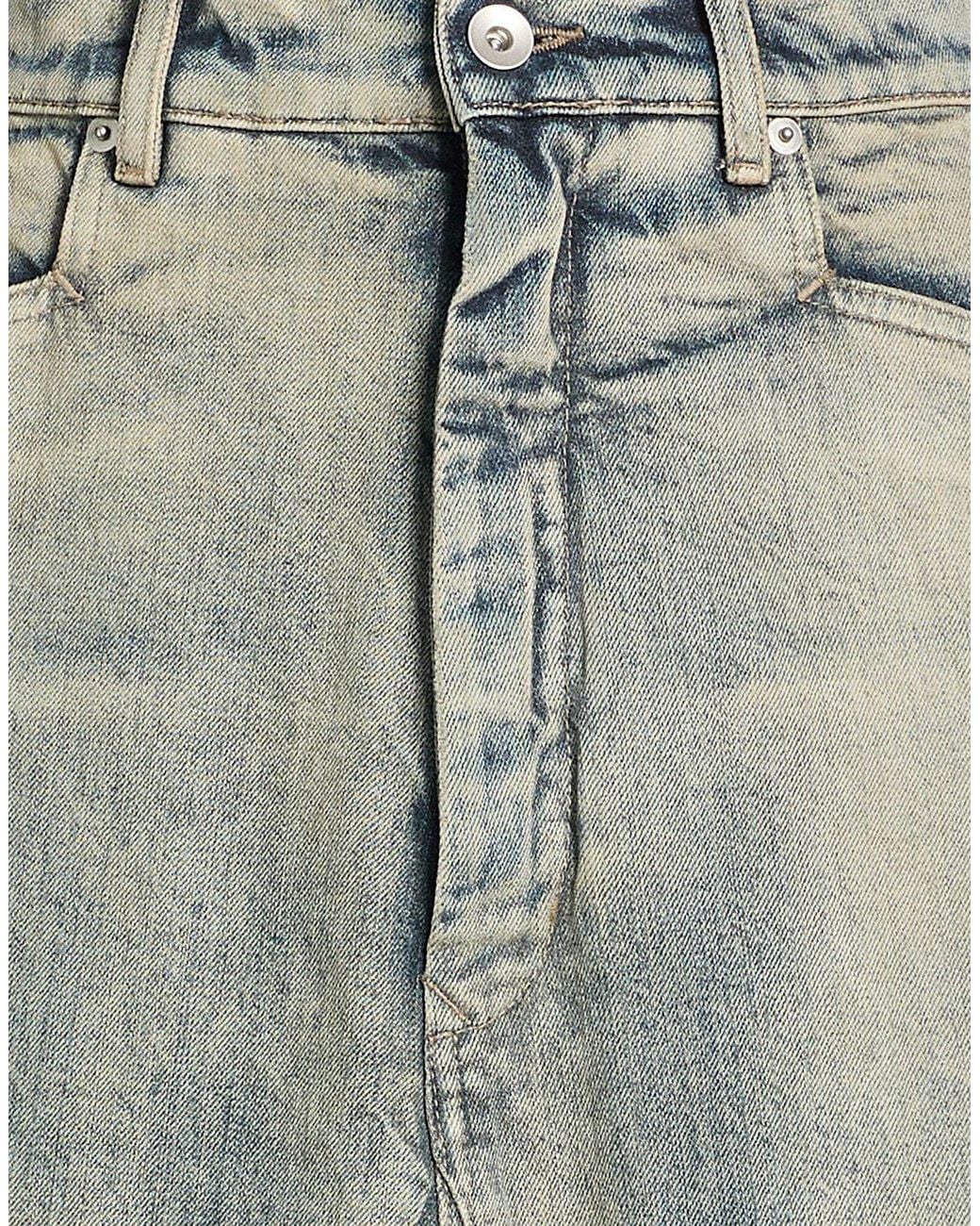 Rick Owens Gray Denim Skirts