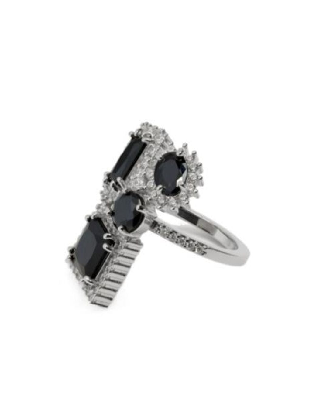 Maison Margiela Gray Embellished Cluster Ring
