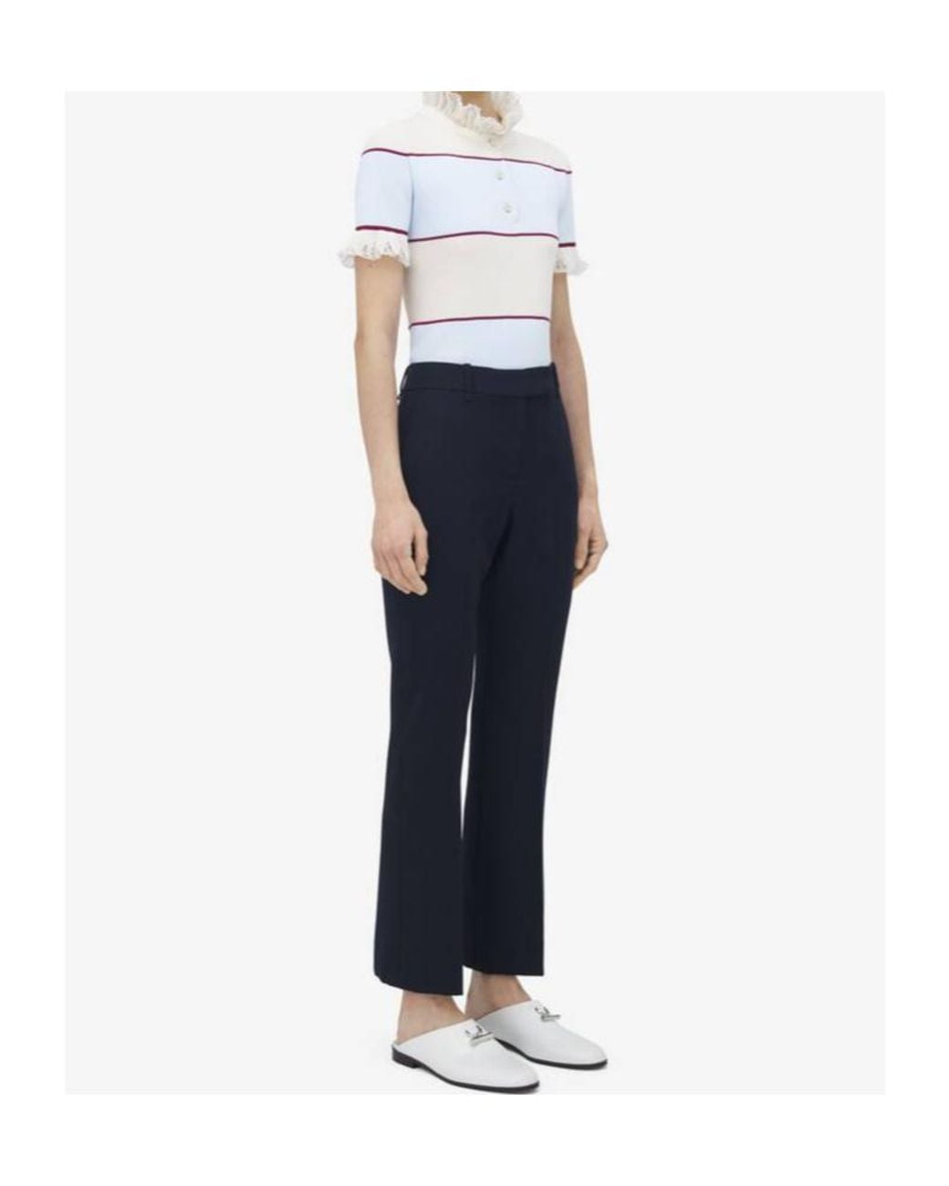 McQueen Blue Tailored Trousers