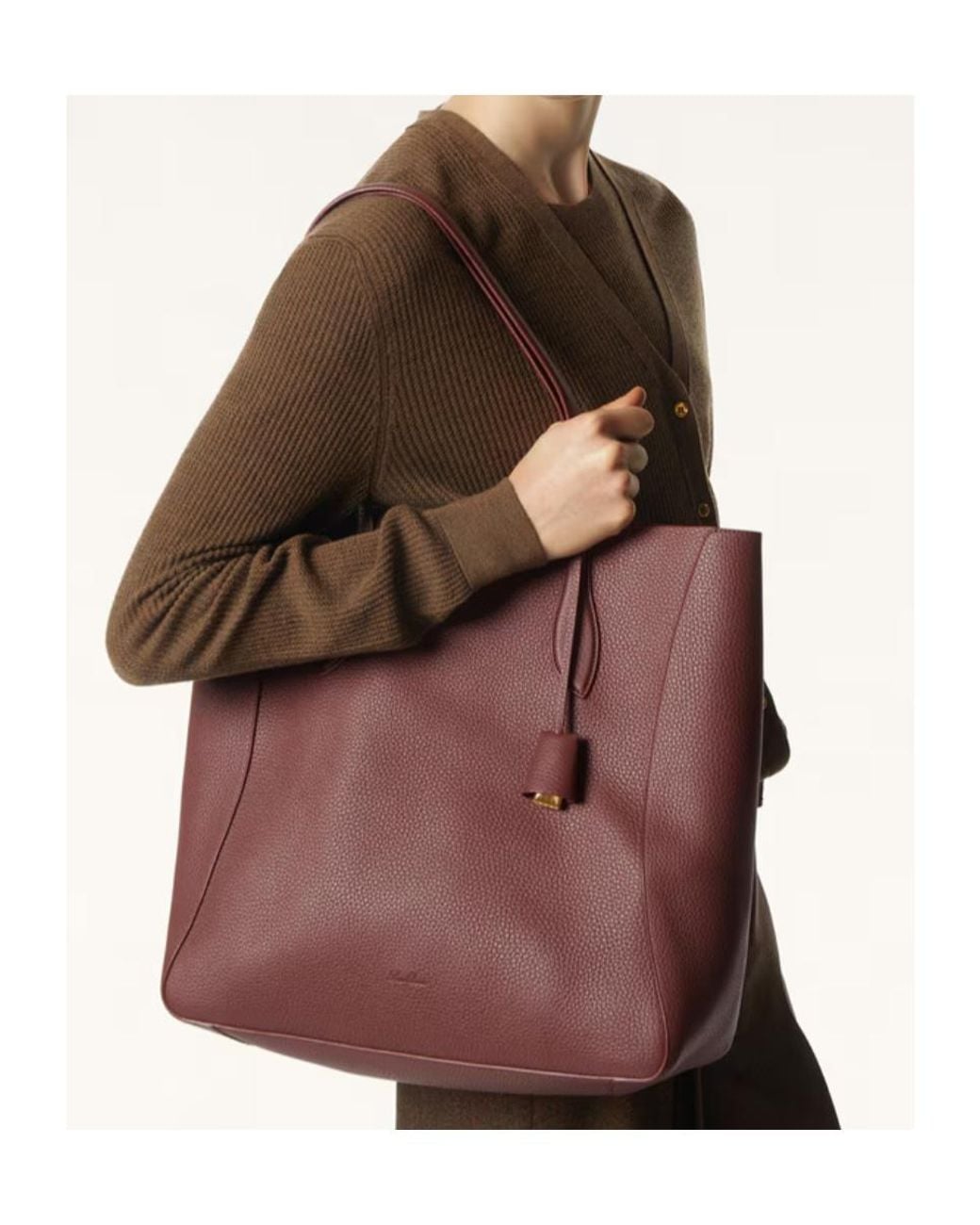 Loro Piana Purple Needle Shopper
