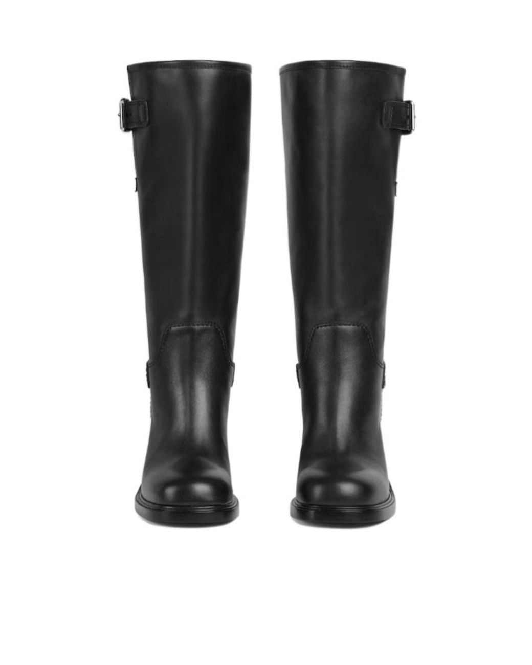 Gucci Black Mid-Heel Leather Boot