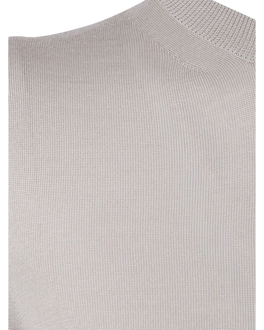 Max Mara Blue Short-Sleeved Knitted Top