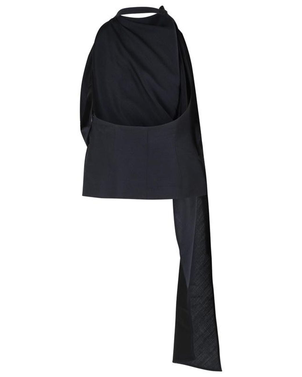 Rohe Blue One-Shoulder Top