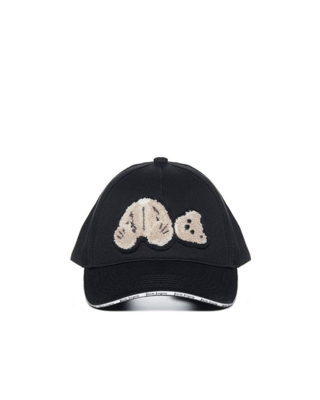 Palm Angels Blue Teddy Bear Detailed Baseball Hat for men