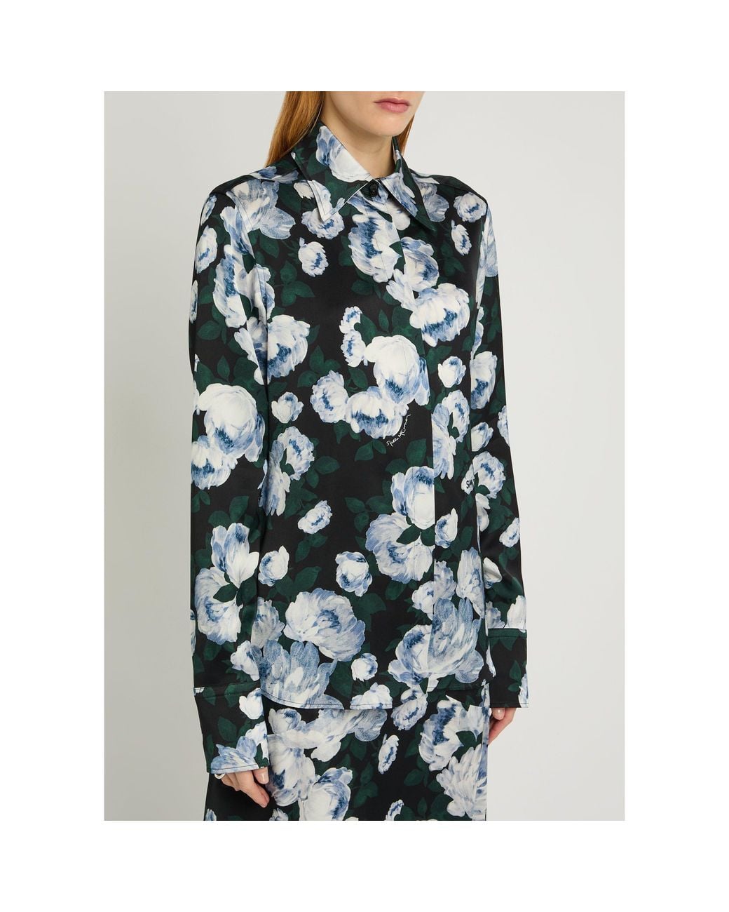 Stella McCartney Green Satin Shirt