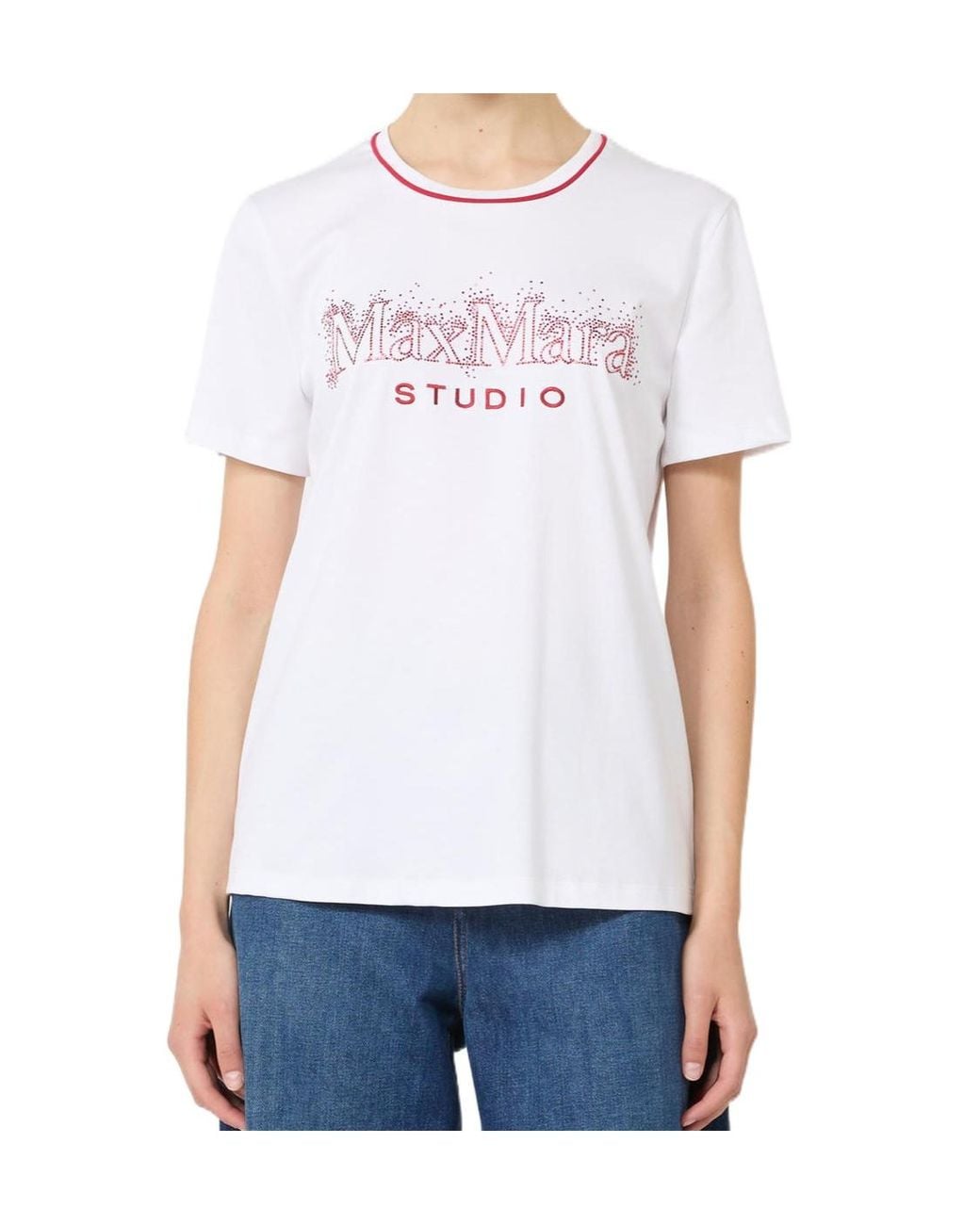 Max Mara White Studio Mstpugnale Crewneck T-Shirt