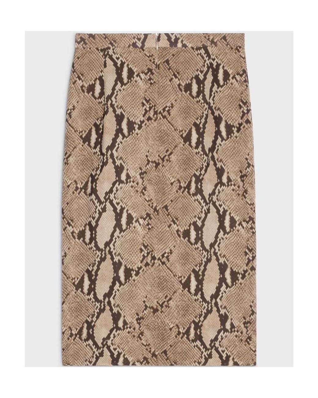 Céline Natural Draped Skirt