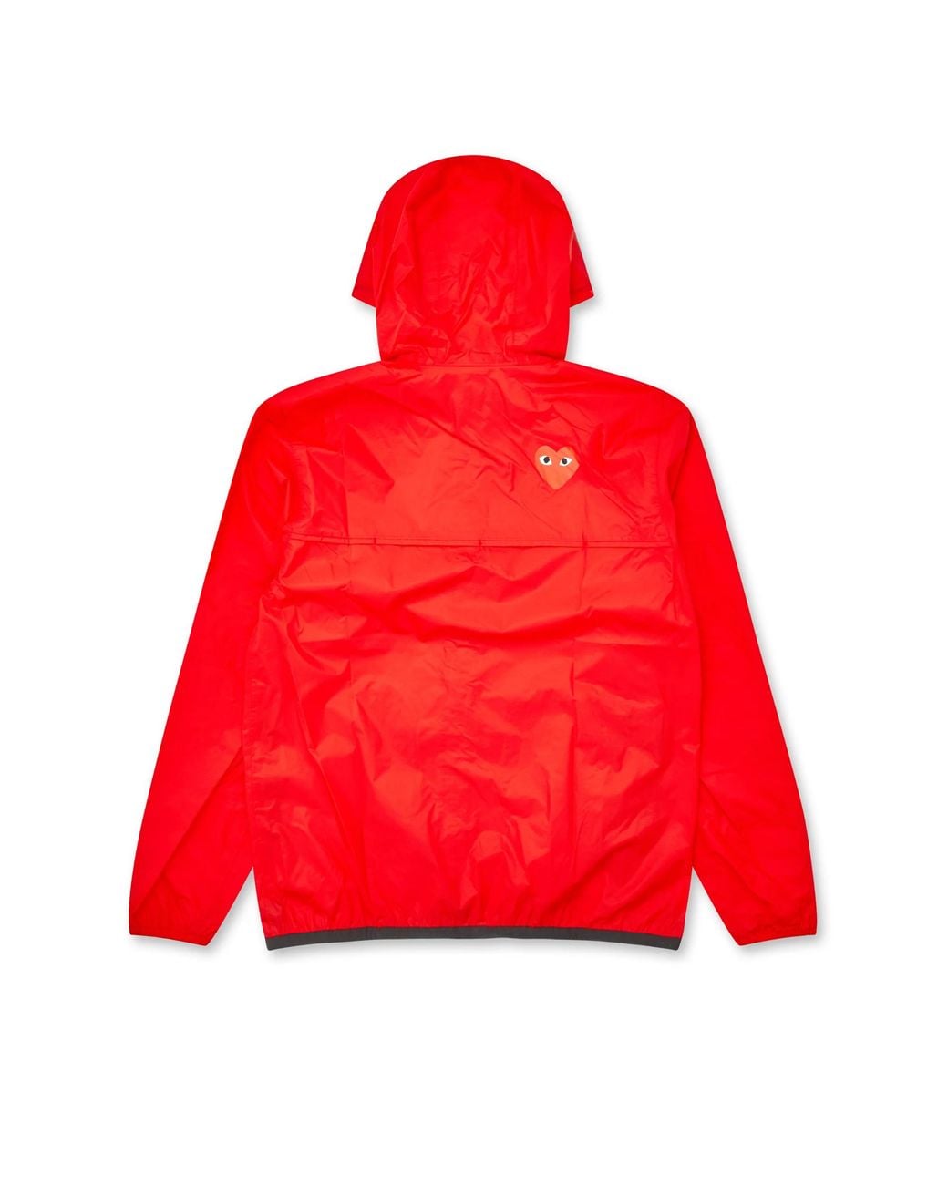 COMME DES GARÇONS PLAY Red Comme Des Garçons Play Logo Detailed Hooded Jacket for men