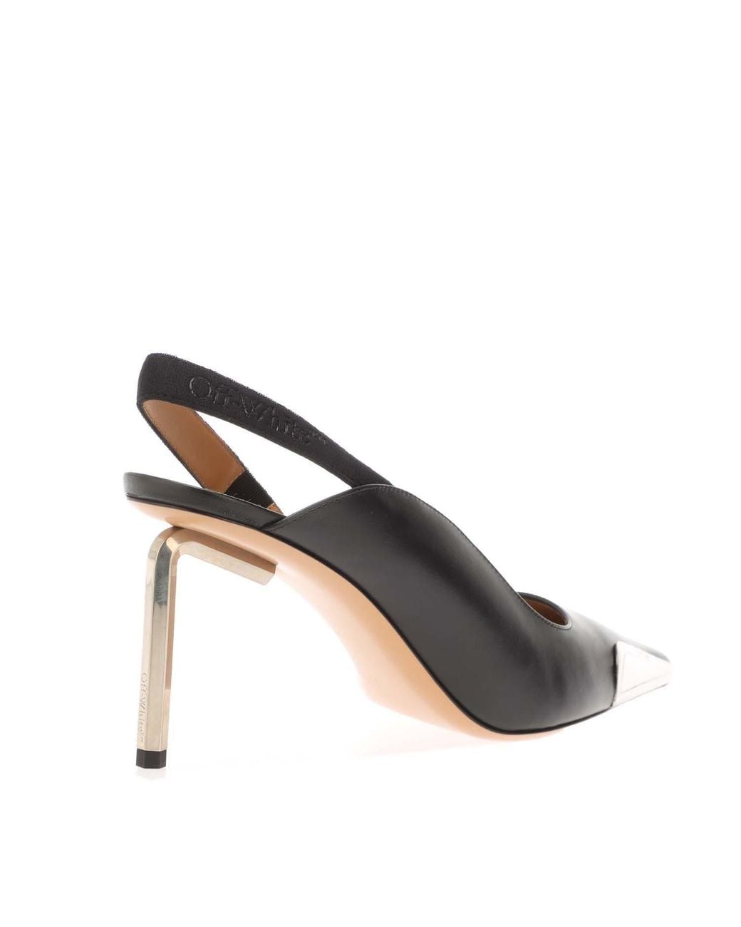 Off-White c/o Virgil Abloh Brown Slingback Highheeled Shoe