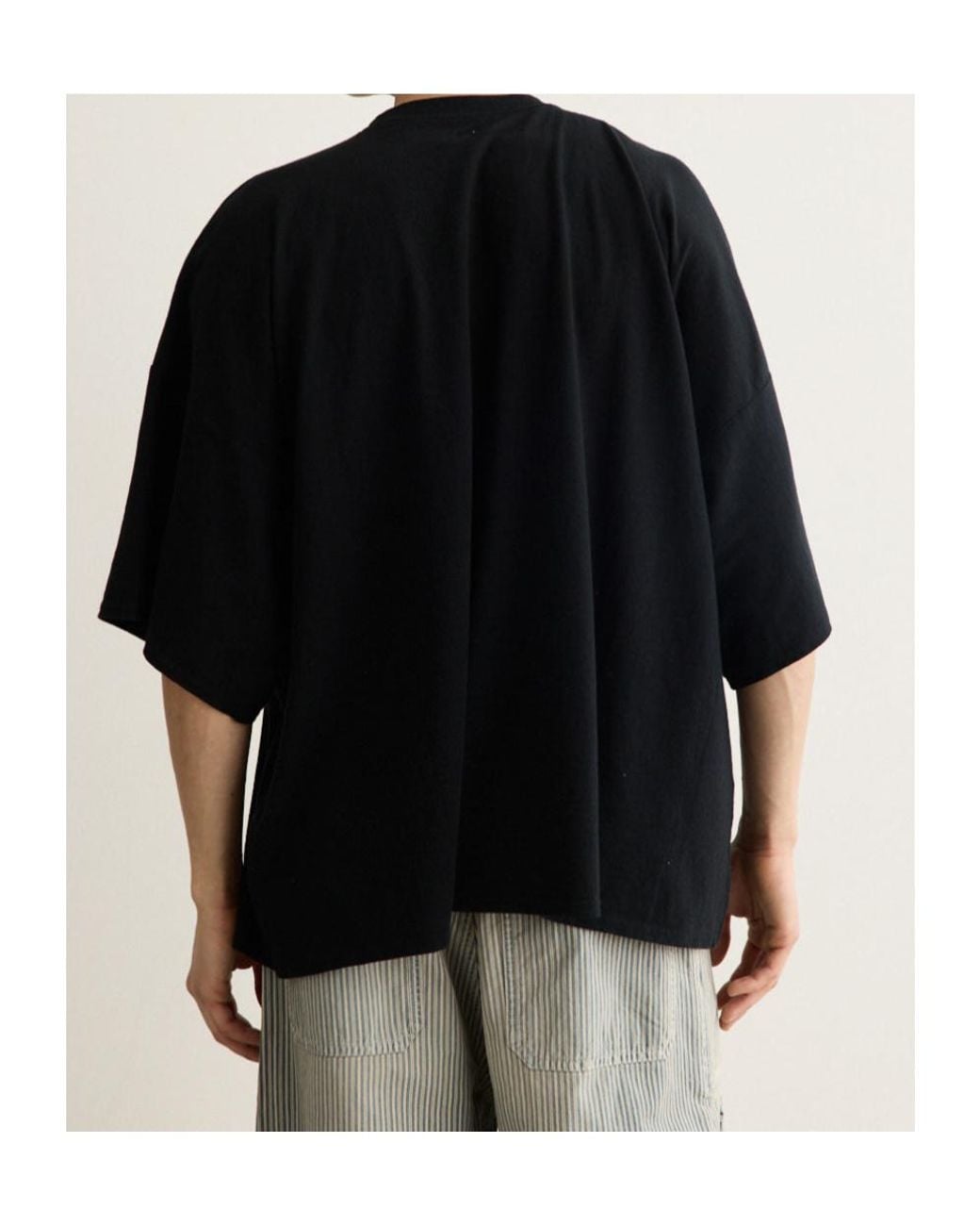 Kapital Black Logo-Print Cotton T-Shirt for men