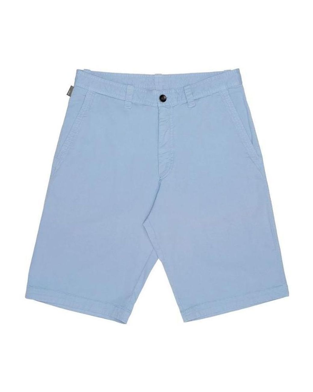 Armani Collezioni Blue Logo Shorts for men