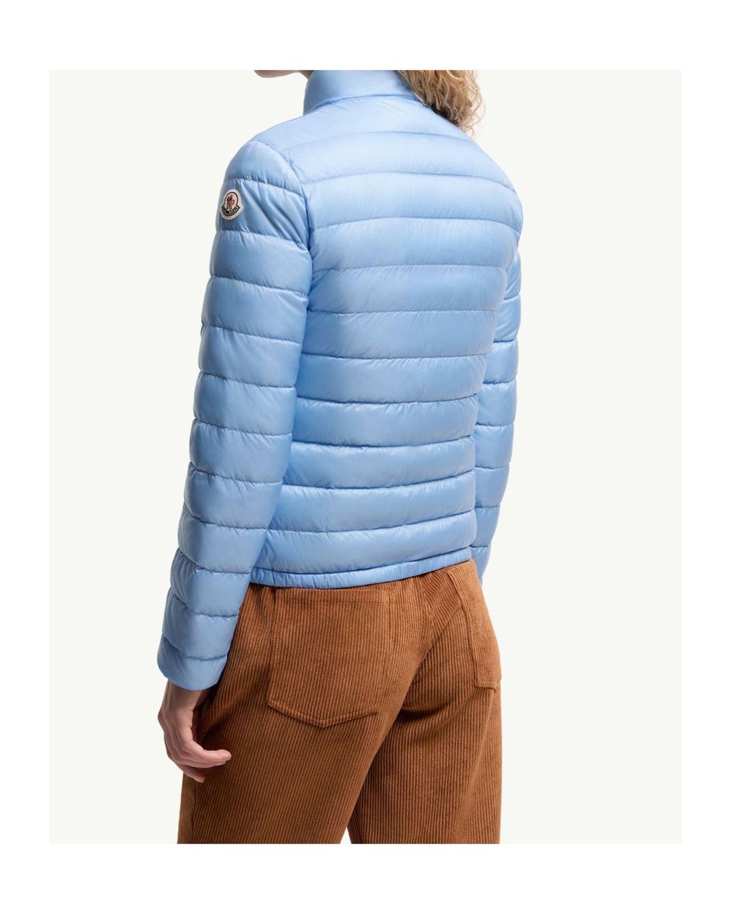 Moncler Blue Lans Short Down Jacket