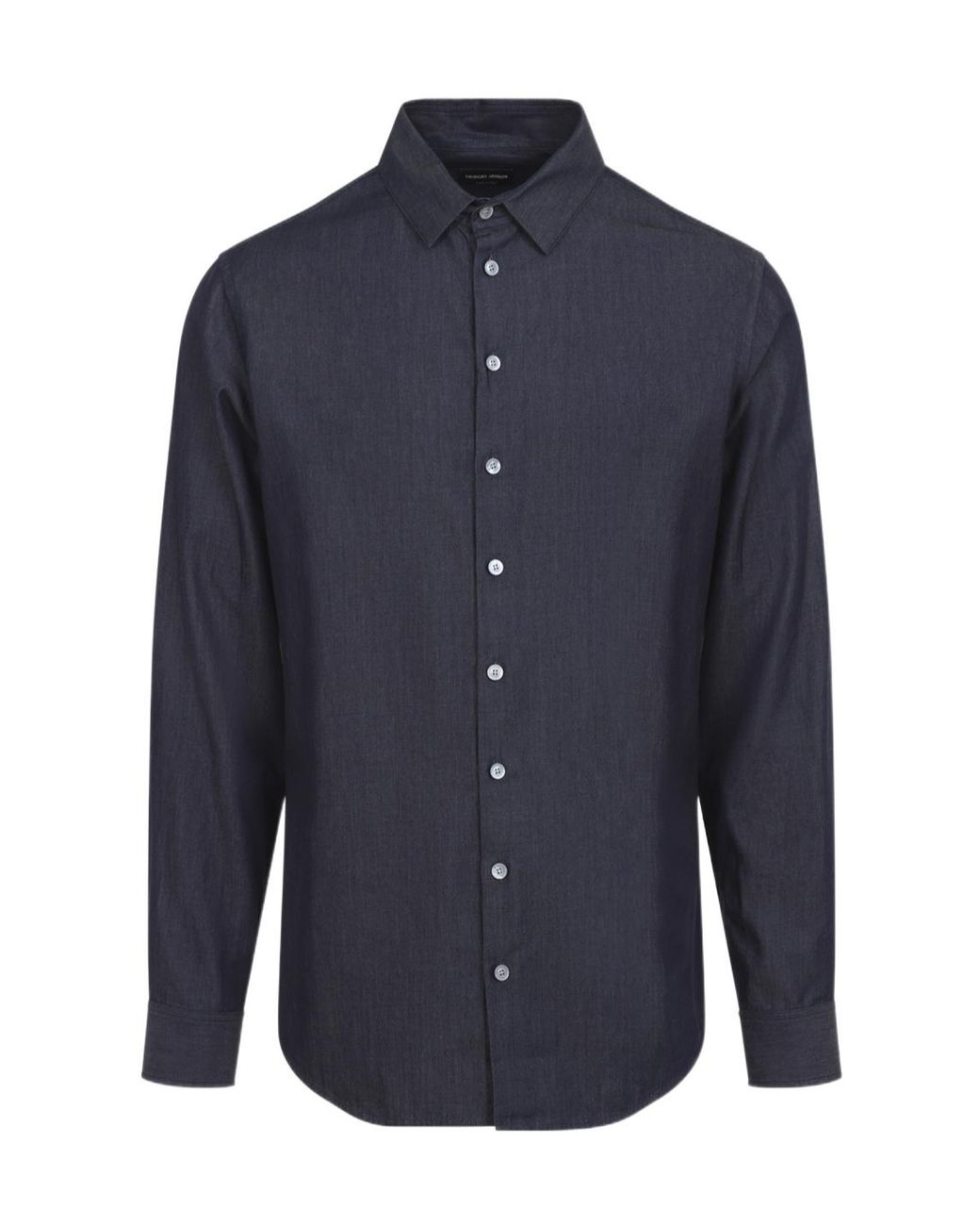 Giorgio Armani Blue Slim Fit Cotton Shirt for men
