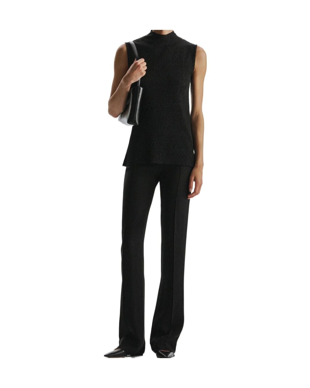 The Row Black Oakson Top