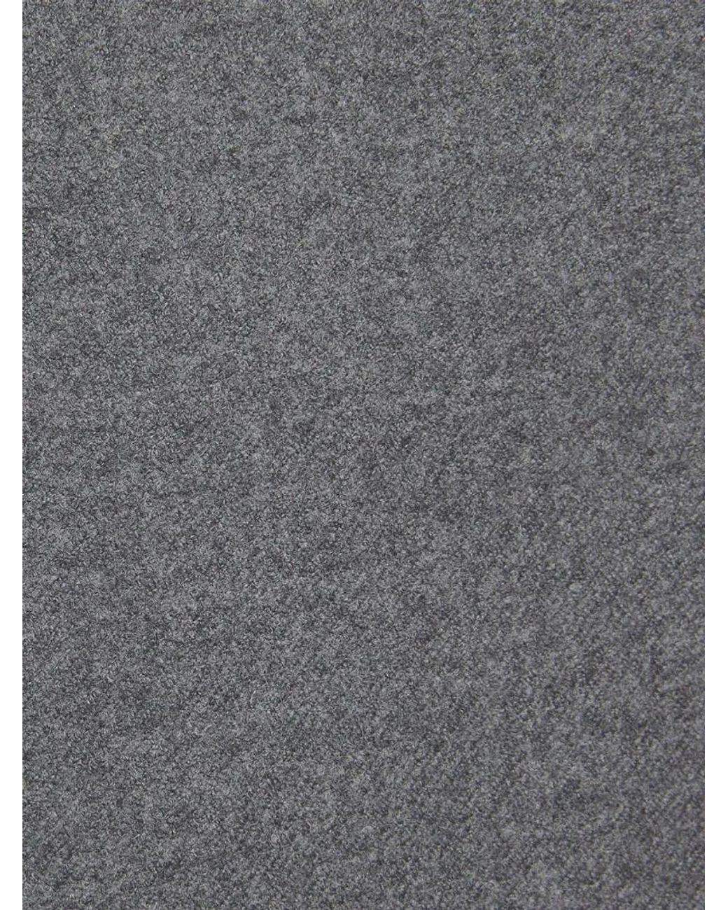 Sease Gray Drawstring Wool Pants for men