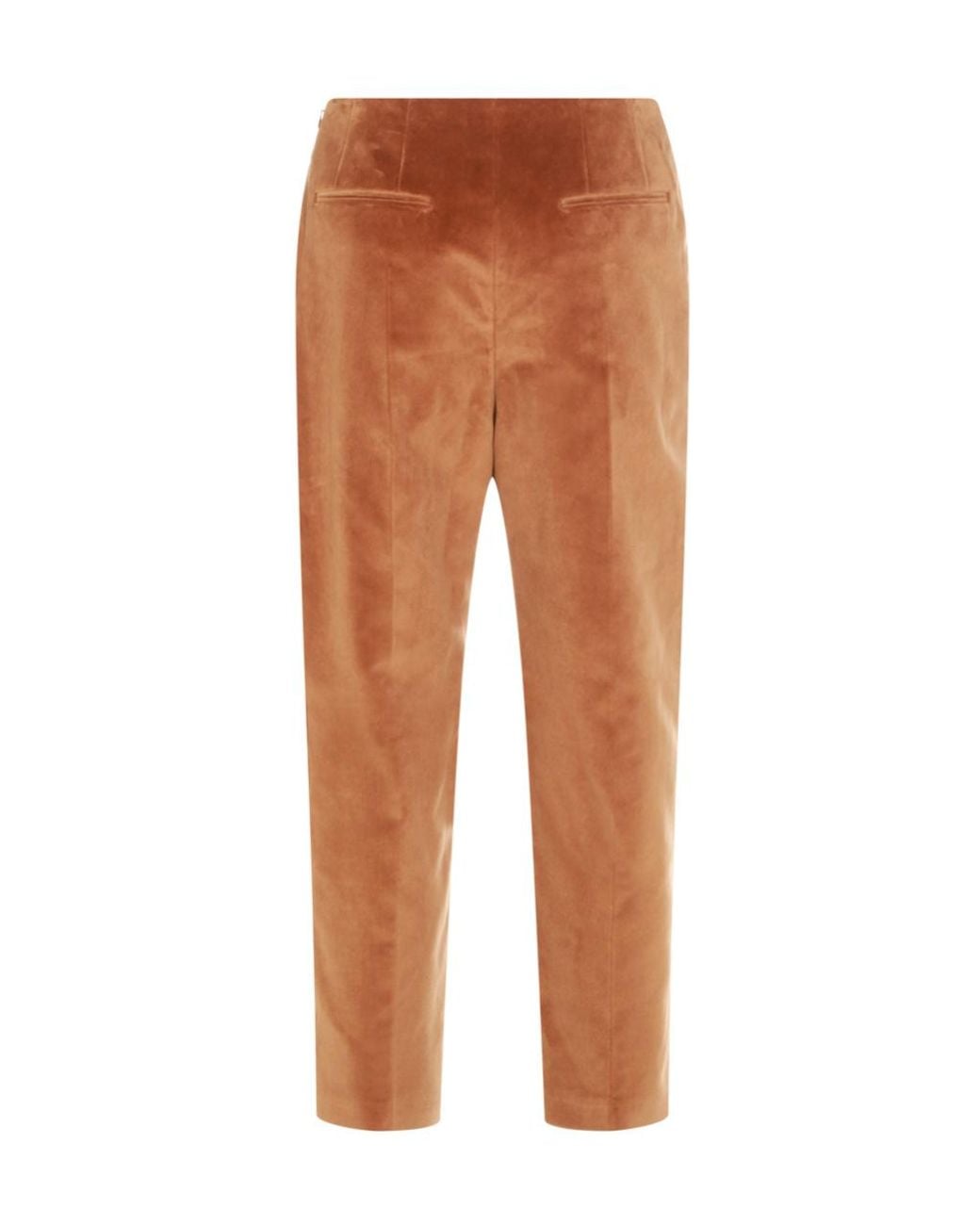 Marni Orange Straight-Leg Pressed-Crease Trousers