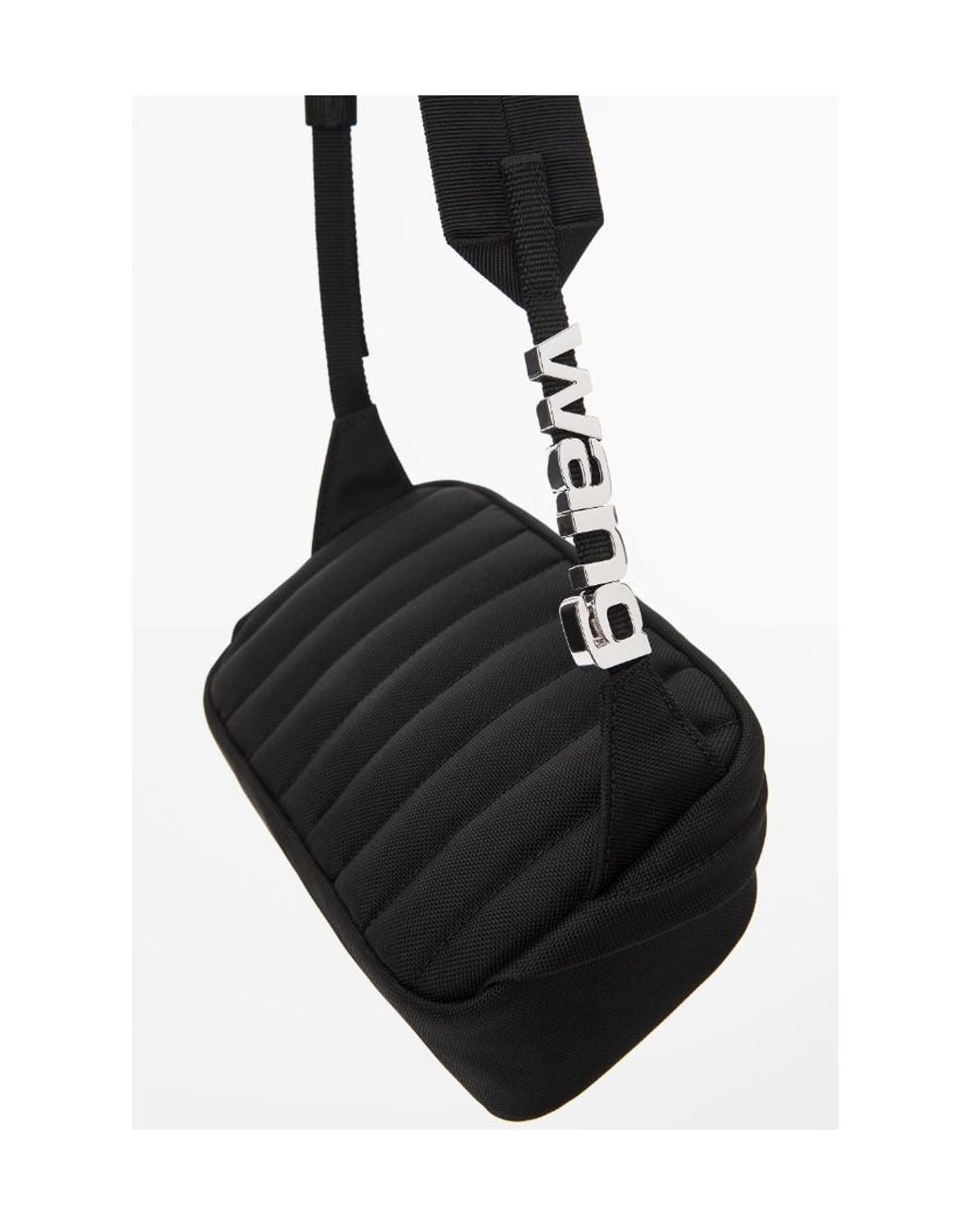 Alexander Wang White Heiress Logo Plaque Crossbody Bag