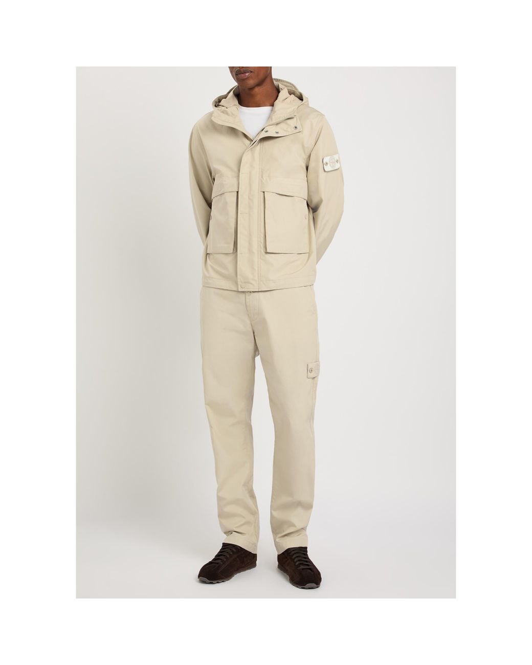 Stone Island Natural Straight-Leg Workwear Trousers for men